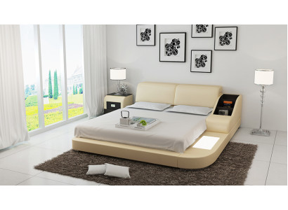 Upholstery Design Luxury Bed Beds Leather Bedroom 140/160/180 LB8815