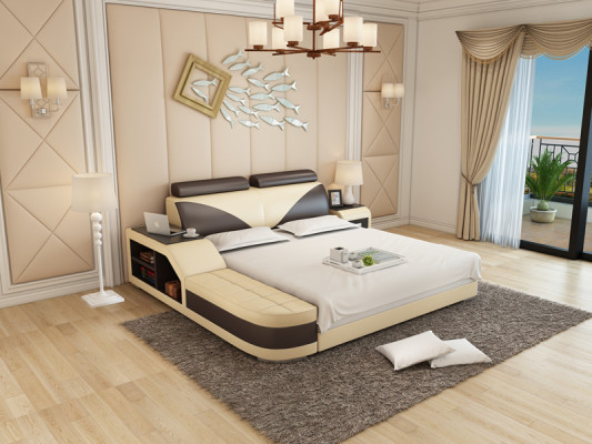 Designer Bed Upholstered bed Luxury bed Double bed Marriage bed Beds 140/160/180 cm