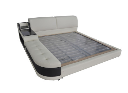Design Luxury Bed Upholstery Marriage Modern Leather Hotel Beds 140/160/180/200