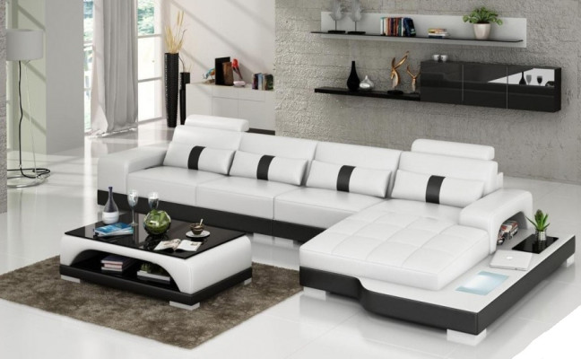 Designer Sofa Couch Upholstery Leather Sofa Corner sofa L-shape Sofas Couches New W/S