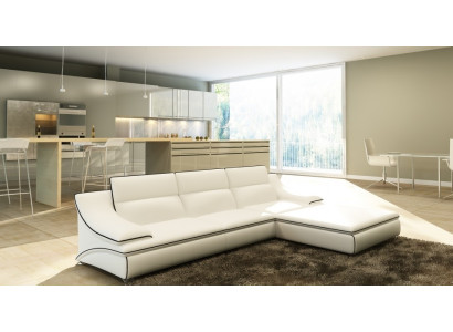 Corner sofa Upholstery Couch Sofa Suite Living landscape Seat Corner Textile Leather