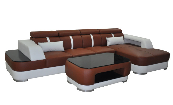 Leather Couch Upholstery Seat Design Modern Corner Suite Sofa Living landscape +Table