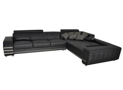 Corner Leather Sofa Couch Upholstery Seat Suite Living landscape Design XXL