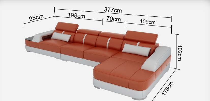 Leather Couch Upholstery Seat Design Modern Corner Suite Sofa Living landscape +Table