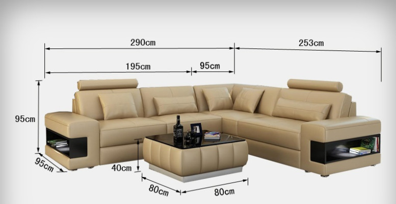 Leather sofa couch modern living landscape corner sofa corner decor suite design