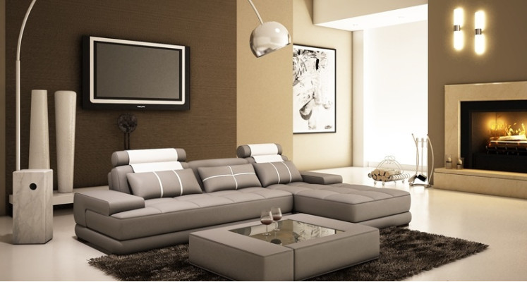 Leather sofa Corner sofa Sofa Couch Upholstery Corner Designer Sofas Couches new Paris White