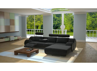 Designer Suite Living landscape Corner sofa Couch Sofa Upholstery Leather sofa Sofas new