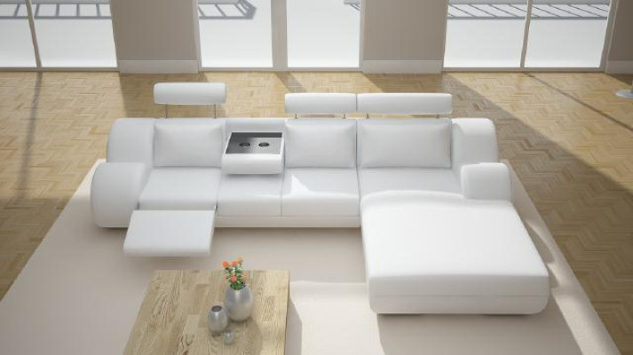 Designer Suite Living landscape Corner sofa Couch Sofa Upholstery Leather sofa Sofas new