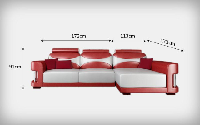 Corner sofa Corner Sofa Suite Couch Upholstery Leather Living landscape Chaise lounge Wies