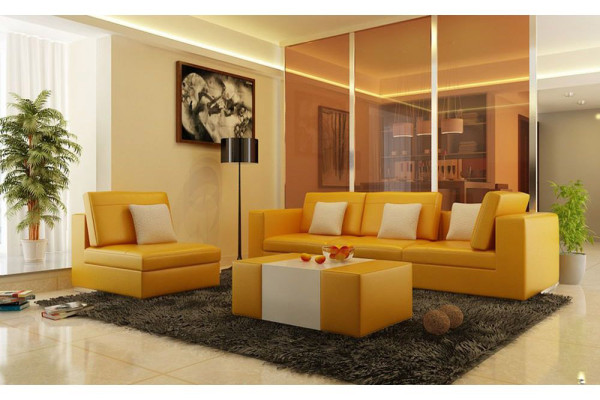 Sofa set with USB Upholstery Sofa Set 3+1 Leather Couches Sofas made to measure