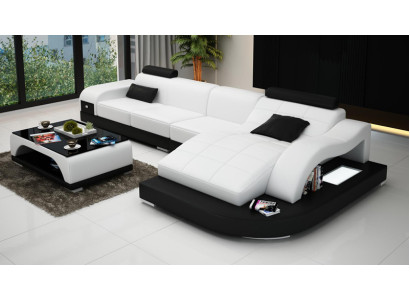 Corner sofa Couch Upholstery Corner suite Living landscape Corner sofa Design Sofa PHM3375