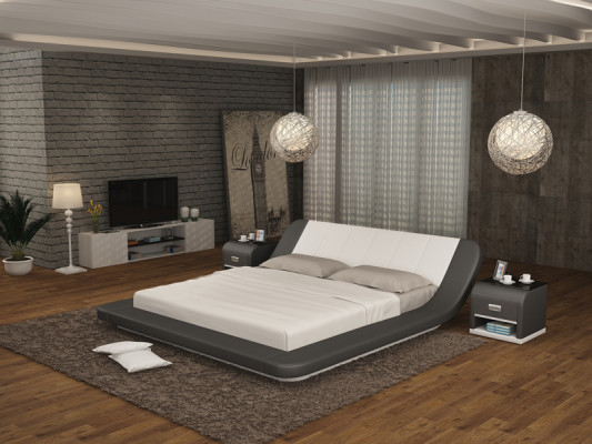 Leather Bed with USB,Upholstery Beds Luxury Double Marriage 140/160/180 LB8826