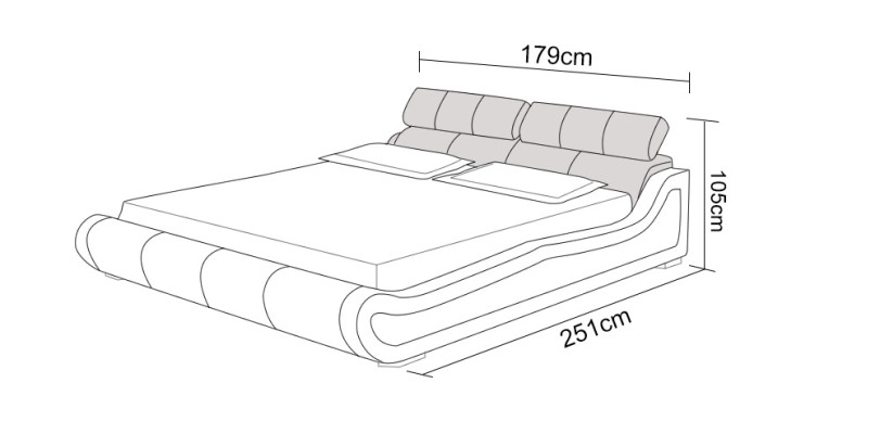 Luxury Leather Bed with USB Upholstery Beds Double Modern Marriage 140/160/180 cm