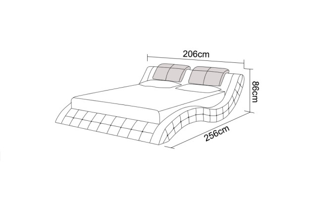 Luxury Leather Bed USB Design Upholstery Beds Double Modern Marriage 140/160/180 LB8824