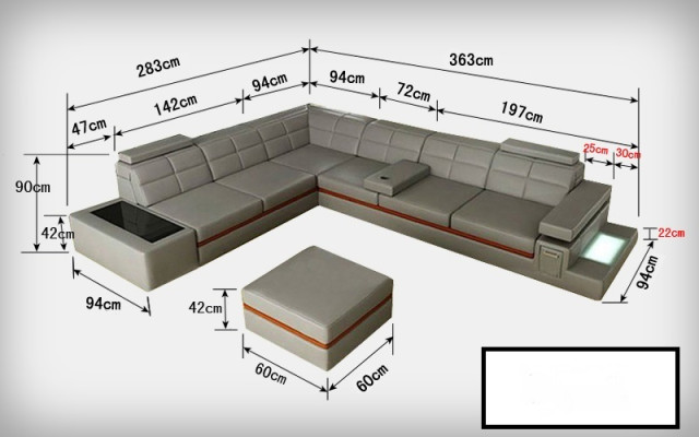 Leather sofa Couch Living landscape Corner sofa Corner Suite Design Modern Sofa B2011