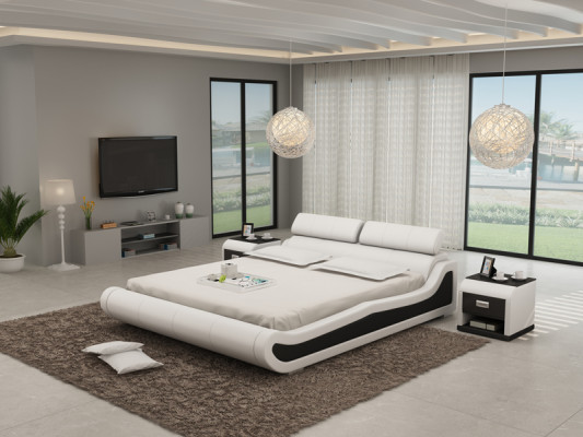 Luxury Leather Bed Design Upholstery Beds Double Modern Marriage 140/160/180 cm