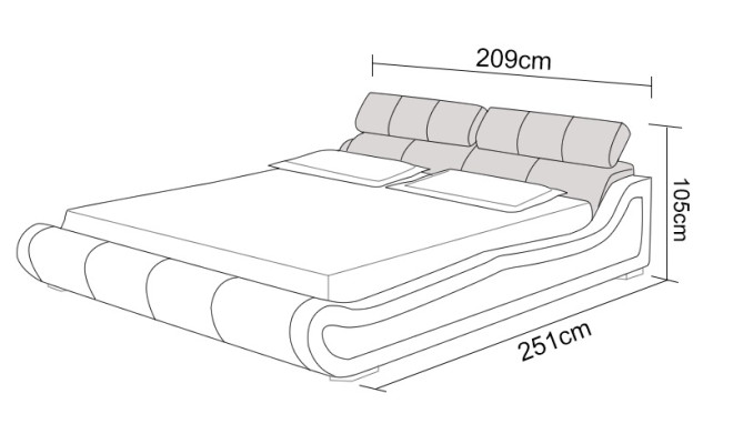 Luxury Leather Bed Design Upholstery Beds Double Modern Marriage 140/160/180 cm
