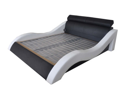 Double Luxury Design Leather Hotel Bed Upholstery Beds Modern Multifunction