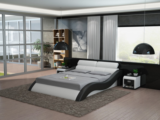 Leather Bed Design Upholstery Beds Luxury Double Marriage 140/160/180 LB8828