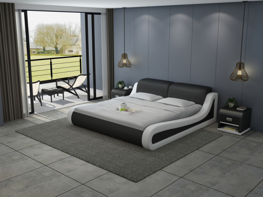 Leather Bed Design Upholstery Beds Luxury Double Big 140/160/180 LB8831