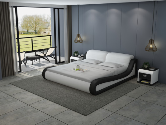 Leather Bed Design Upholstery Beds Luxury Double Big 140/160/180 LB8831