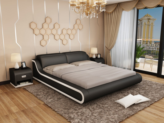 Designer Bed Upholstered bed Luxury bed Double bed Marriage bed Beds 140/160/180 cm