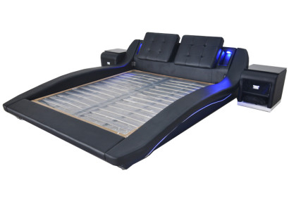 Luxury Leather Design Upholstery Beds Double Modern Bed Marriage Exclusive 180x200 cm