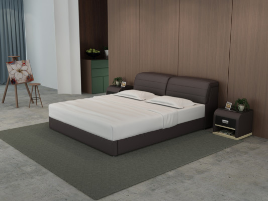 Leather Bed Design Upholstery Beds Luxury Double Modern Marriage 140/160/180 LB8827