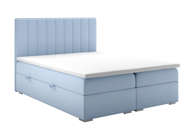 Boxspring Bed Hotel Double Blue Velvet Luxury Beds Upholstery bed base 180x200