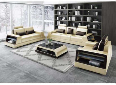 Multifunction s Couch Relax Sofa Leather Upholstery Three Seater Design 3er new Couches