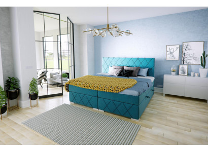 Boxspring Bed Hotel Double Textile Luxury Beds bed base Upholstery function