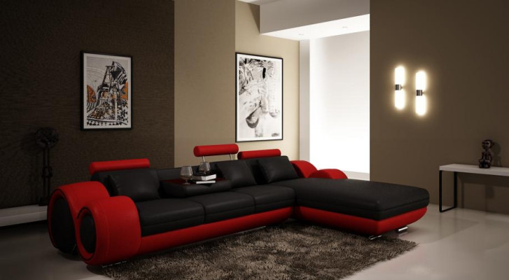 exclusive living ambience with our luxurious corner sofa in L-shape