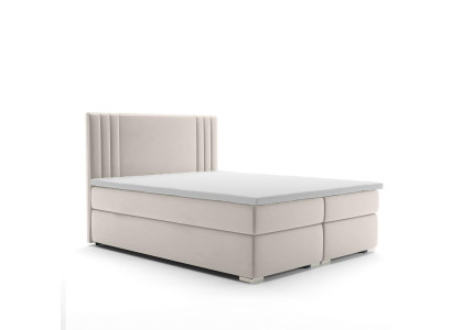 Boxspring Bed Hotel Double Bed Luxury Beds Upholstery Function bed base Beige