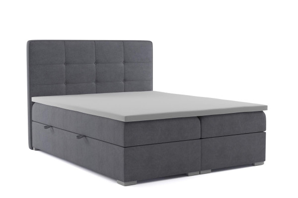 Boxspring Bed Hotel Double Velvet Textile Luxury Beds Upholstery bed base function