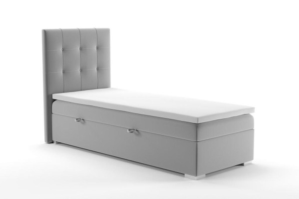 Luxury Box Spring Bed Hotel Beds Upholstery Function bed base 90x200cm Gray new