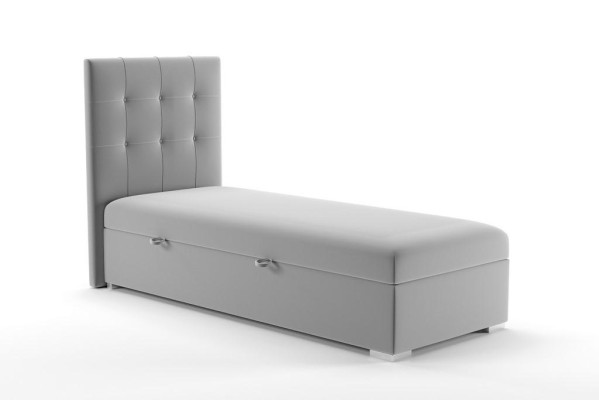 Luxury Box Spring Bed Hotel Beds Upholstery Function bed base 90x200cm Gray new