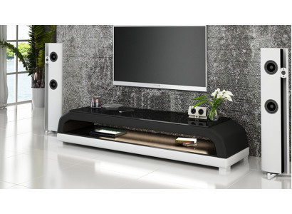 TV-cabinet TV Sideboard Leather Glass Table Television Wardrobe Table Lowboard Mo.G