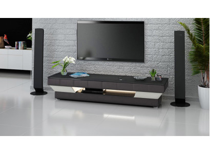 TV-cabinet TV Sideboard Leather Glass Table Television Wardrobe Table Lowboard Mo.J