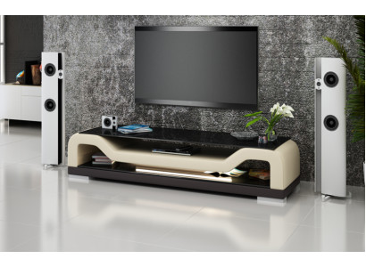 TV-cabinet TV Sideboard Leather Glass Table Television Decor Wardrobe Table Designer