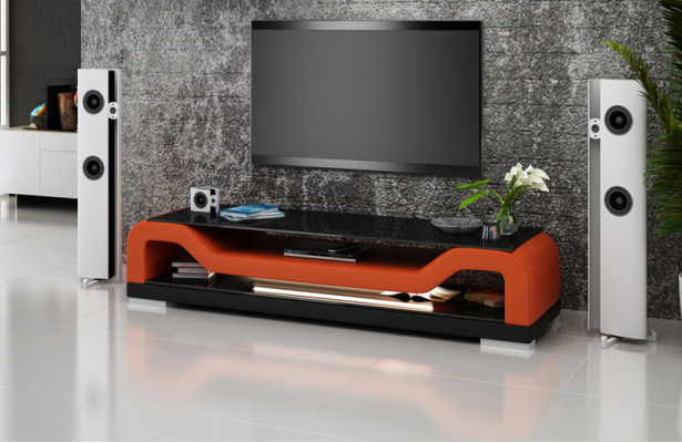 TV-cabinet TV Sideboard Leather Glass Table Television Decor Wardrobe Table Designer