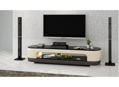 TV-cabinet TV Sideboard Decor Leather Glass Table Television Wardrobe Table Designer