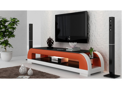 TV-cabinet TV Sideboard Decor Leather Glass Table Table TV Wardrobe Designer