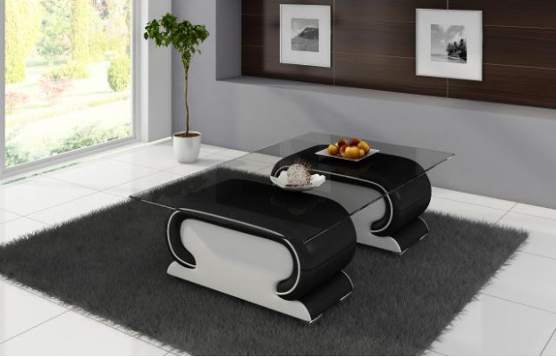Designer Glass Table Table Upholstery Leather Table Couch Sofa Leather Tables