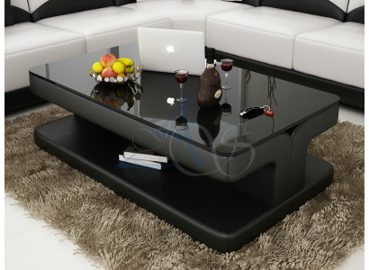 Designer Coffee table Upholstery Table Leather Glass Modern Tables Glass