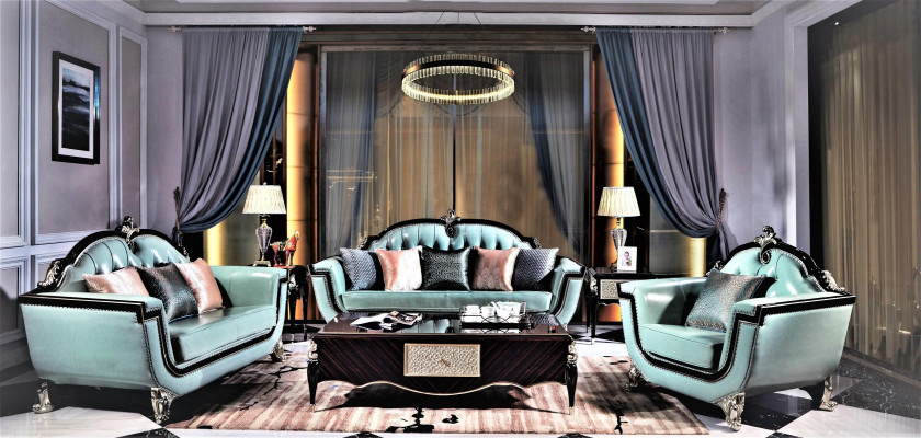 High-quality upholstered sofas in a set of 3+2+1 - discover comfort and style