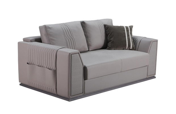Sofa 2 Seater Taupe new Creative Modern Design Couch Living room Leather Sofas Furniture