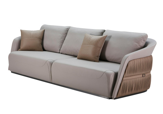 Sofa 3 Seater Mink Living room Modern Design Couches Creative Gray Furniture Luxury