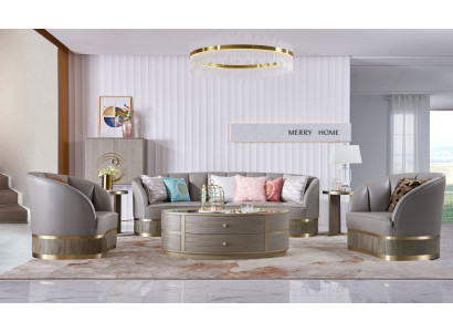 Sofa set 4+2+2 Seater Living room Upholstered furniture Modern sofa Leather sofa Sofas