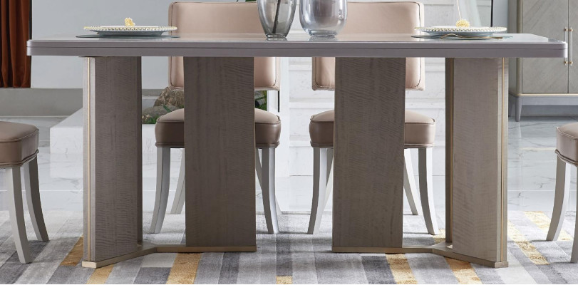 Designer Furniture Wood Table Seat Dining Room 6x Chairs 7pcs. Set Suite new