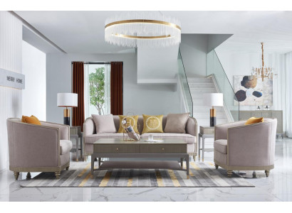 Luxury Furniture Sofa set Living room Sofa Couch Upholstery Set Complete e
